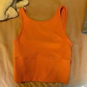 lululemon reversible orange tank top
